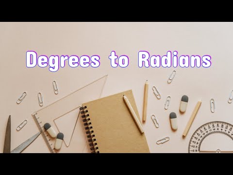 Convert DEGREES to RADIANS in a Flash! #radians #math