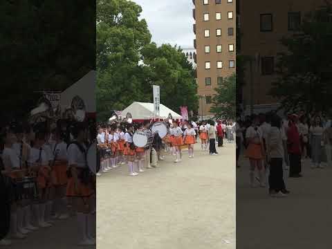 京都橘高校吹奏楽部博多どんたく本番前Kyoto Tachibana Hakata