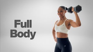 20 minute Full Body Dumbbell Workout to build Muscle, Strength & Burn Fat