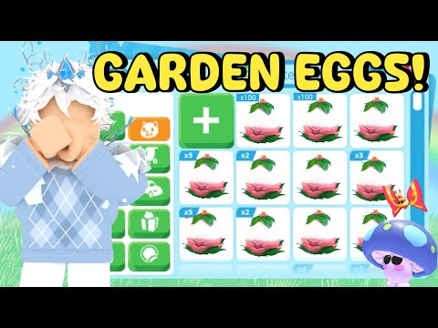 I HATCHED 150 GARDEN EGGS IN ADOPT ME!      🐣🪴😲