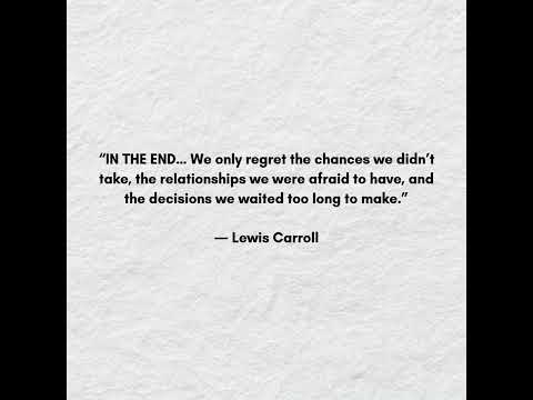 In The End..