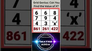 Grid Puzzle with Final 'x' Value