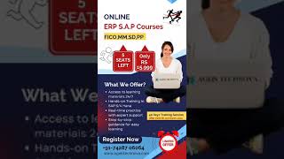 ERP S.A.P Online courses just @15,999  #saptraining #jobsearch #careersuccess #job #sapclasses