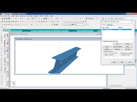 STAAD Pro Tutorials - Analysis & Design of Steel Beam ( Day 39)