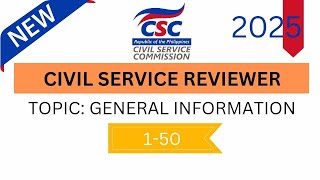 Civil Service Reviewer 2025 General Information