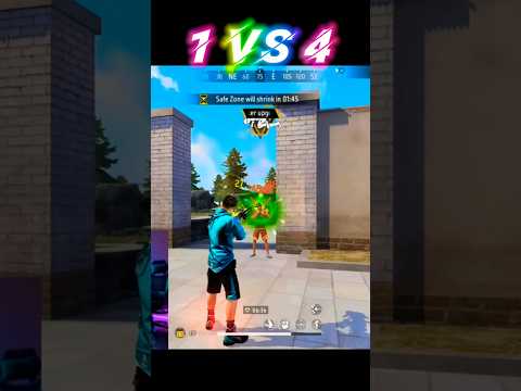 1 VS 4 😤   Players 😱 on Peak tha Ultimate Fight I free fire max #ff #viral #shortsvideo #dancevide