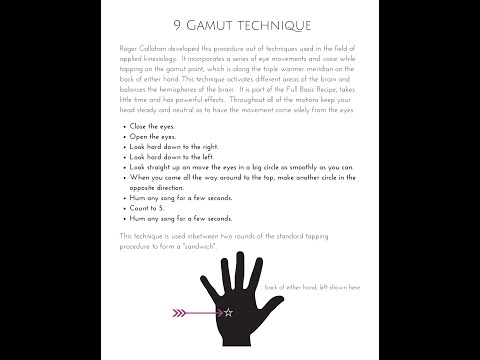 EFT Tapping Part 2 - 9 Gamut Technique