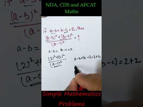 Simple Algebric Problem | NDA | CDS | AFCAT