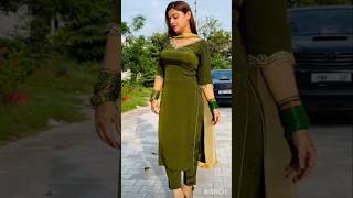 Plain punjabi suit with heavy dupatta #shortsfeed #ytshort #trending #suits #instagram #viralshort