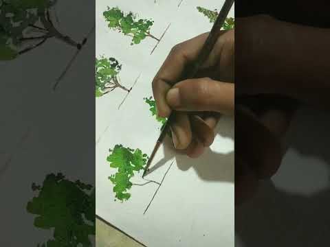 Draw trees🌲#shorts #architecture #landscape