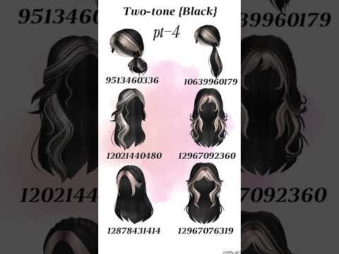 Aesthetic two tone hair part 4 # #robloxcodes #freecode #free #aesthetic #hair #haircodes