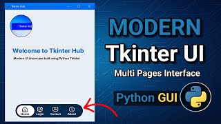 Build Modern Tkinter UI in Python | Tkinter Multi-Page GUI App Tutorial (2026)
