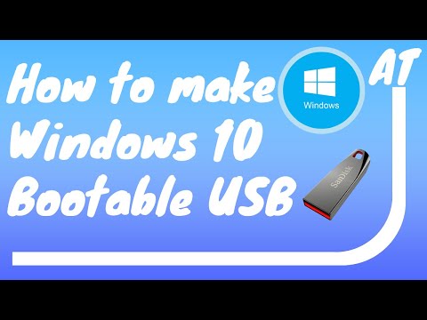 How to make Bootable Windows 10 USB for the latest version | Make USB to clean install Windows 10.