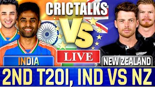 🔴 Live: IND vs NZ, 2nd T20I, Cricket Live Match Today Scores, Commentary, 1st Innings