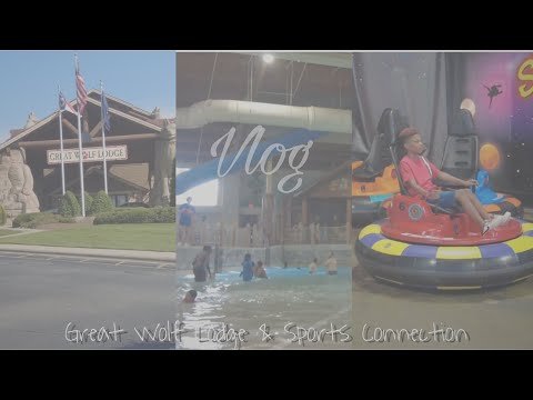 VLOG: Kid's Trip to Great Wolf Lodge Concord, NC & Sports Connection Charlotte NC