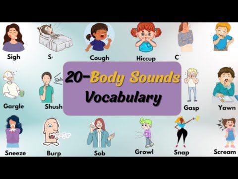 English Human Body Sounds Name With Urdu | Sounds Vocabulary |انسانی آوازیں |  Sounds Name