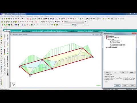 Day 38  STAAD Pro Tutorials   Analysis & Design of One Way & Two Way Slab