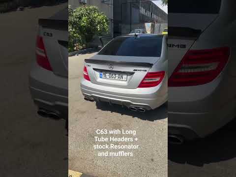 Mean C63 Sound with long tube headers