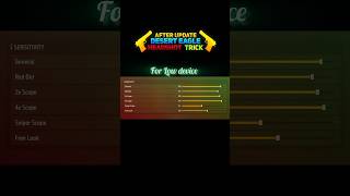 Desert Eagle best 🔥 sensitivity for headshot🤯 #shorts #freefire #ffsensitivitysetting #ffsensitivity