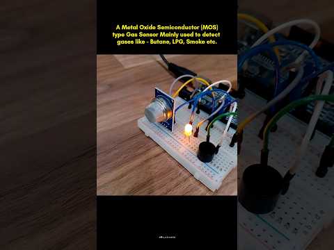MQ2 GAS SENSOR Module Working 👀⚡|| #shorts #arduino #electronic #arduinoproject