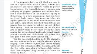 Nelson Mandela: Long Walk To Freedom,Part 2, Chapter 2, Class 10