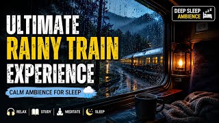 Ultimate Rainy Train Experience 🌧️ | Calm Ambience for Sleep