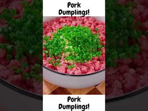 How to Make the Perfect Pork Dumplings - Easy Recipe Tutorial #shorts #viralshorts #cooking