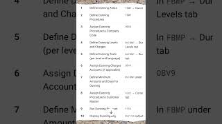 Dunning configuration t codes in sap shorts#viralshorts#sap#sapclasses #sappassion#2025#mbafinance