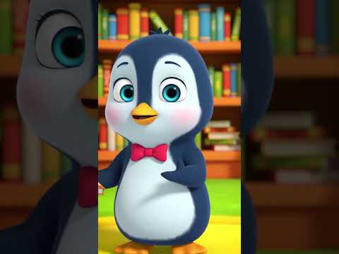 Penguin’s Book Time — Learning is Fun! 🐧📚❄️ #Shorts