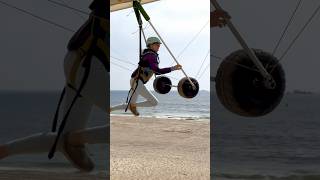 My very favorite way to launch a hang glider 😍 #hanggliding