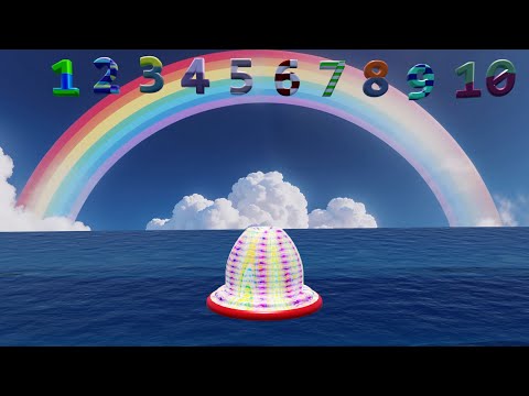 123 count numbers with rainbow colours | Learn Numbers | 1 to 10 Numbers  and Colours | Ginti