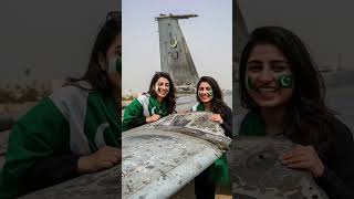 Pakistani girls with Rafale #rafale #rafalenews #indianarmy #pakistanarmy #pakvsind #indiandrone