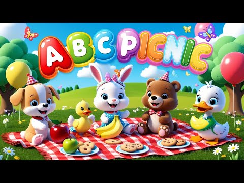 ABC Picnic | 🎵Fun Alphabet Song for Kids | One Verse per Letter Learning Rhyme