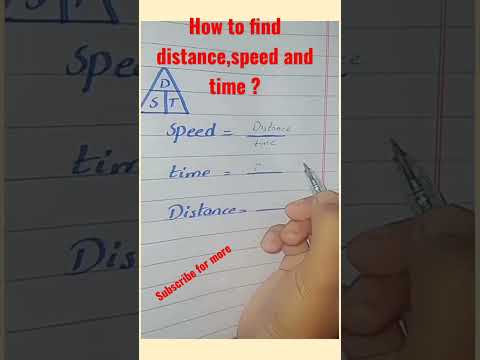 how to find #speed #distance #time #maths#physics #viral#viralshort#shorts