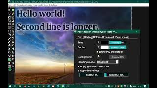 Insert text tool - Quick Picto Viewer