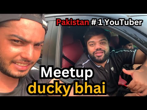 I meet ducky bhai ❤️ || pakistan biggest youtuber || aroob jatoi #duckybhai #aroobjatoi #youtube