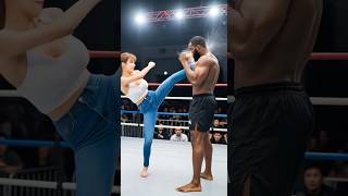 步法灵动的美少女 | Chinese Kung Fu vs Boxing | #Kungfu #fighting #boxing