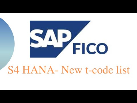 S4 HANA New T-Code List II How to Check SH HANA New T- Codes II