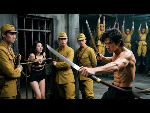 Kung Fu master sneaks into Japanese prison, massacres 500 people, rescues captured girl！