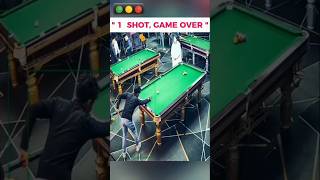 "1 SHOT, GAME OVER" 🎱💥. #8ballpool #billiards #trickshots #8ball #shorts #viralshorts #youtubeshorts