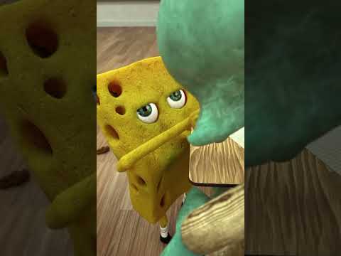 SpongeBob teaches Patrick squidward about Italian brain rot #brainrot #tungtungtungsahur #spongebob