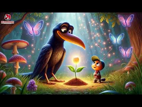 "कौआ और चींटी की जादुई यात्रा | Crow and Ant Magical Adventure | Pixar-style Animation"