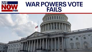 Senate fails to advance war powers resolution