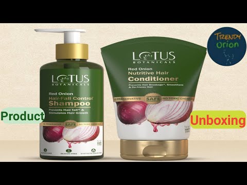 Lotus Botanicals Red Onion  Shampoo & Hair Conditioner/Shampoo Unboxing/Hair Product  - Trendy Orion