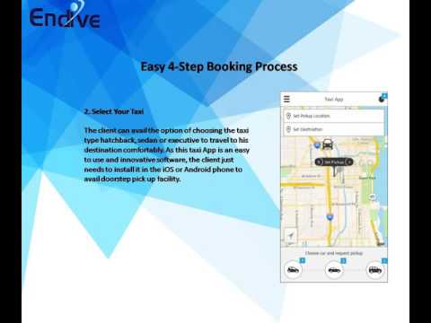 Taxi Booking App Solution for iOS and Android Mobile | Endive Software