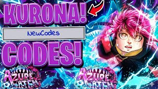 ✨🦈*KURONA SHARKBITE* ROBLOX AZURE LATCH CODES| ALL NEWEST KURONA UPDATE CODES FOR AZURE LATCH 