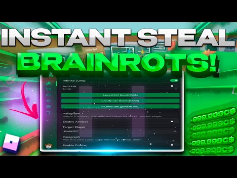 *Inst* - Steal A Brainrot Script Update AntiDetect [ Admin Panel, Infinity Jump, Steal Exploit ! ]