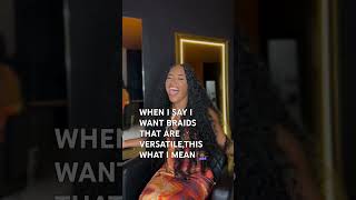 Versatile Braids! Yasss Sign me up! #fulanibraids #hairgoals #braidgoals