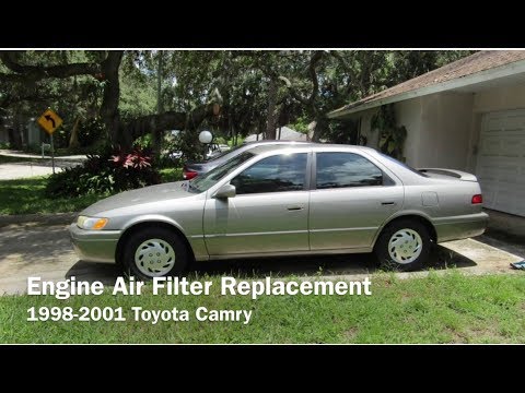 Engine Air Filter Replacement Toyota Camry 1998 ,1999, 2000, 2001.