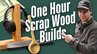 Three Beginner Scrap Wood Projects // Under 1 Hour Builds!